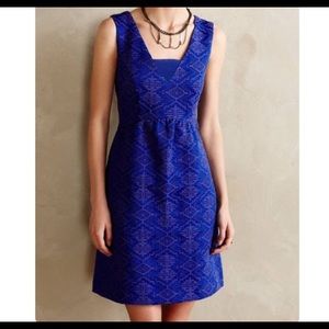 Anthropologie Maeve Brocade Dress
